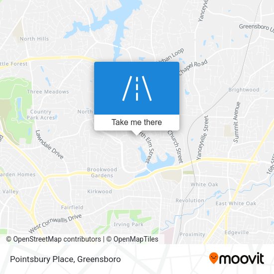 Pointsbury Place map