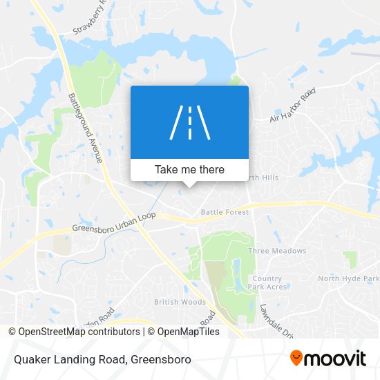 Quaker Landing Road map
