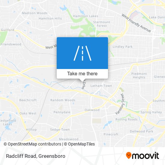 Mapa de Radcliff Road