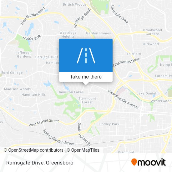 Ramsgate Drive map