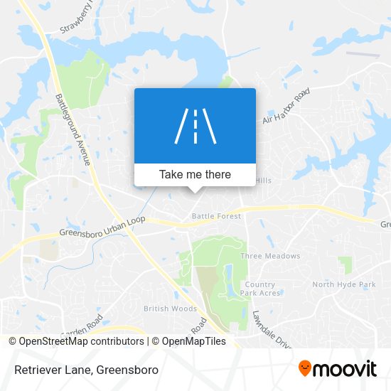 Mapa de Retriever Lane