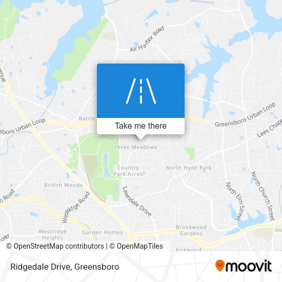 Mapa de Ridgedale Drive