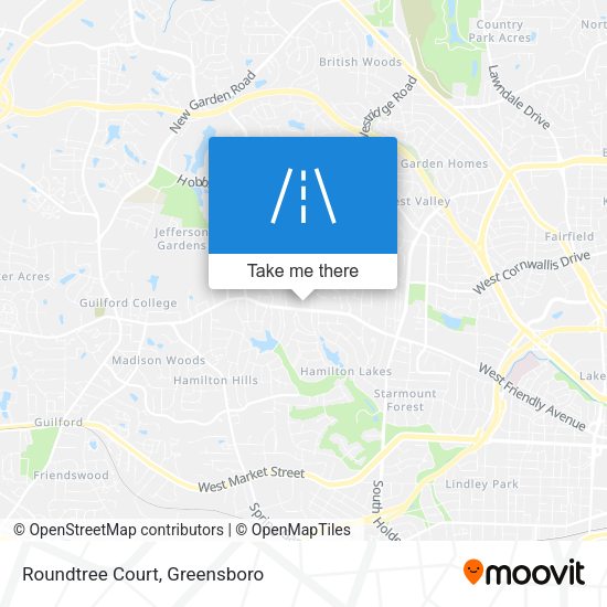 Roundtree Court map