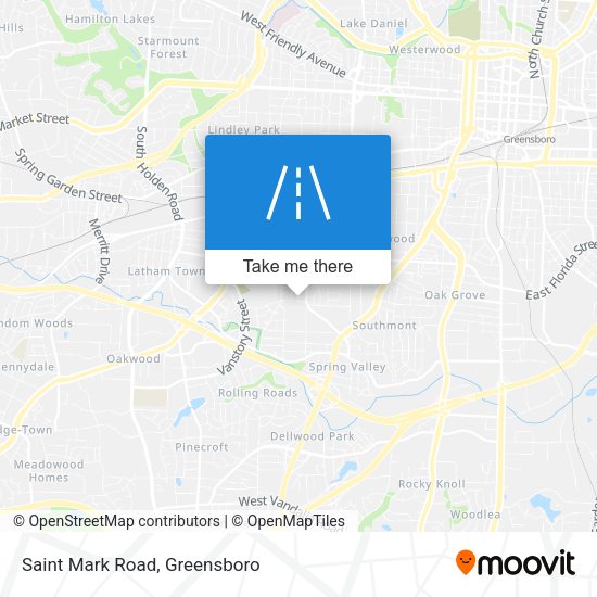 Mapa de Saint Mark Road