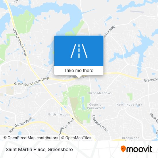 Saint Martin Place map