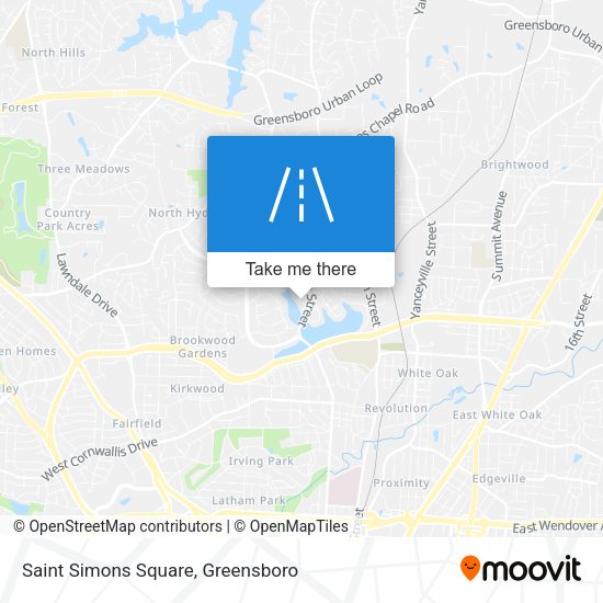 Mapa de Saint Simons Square