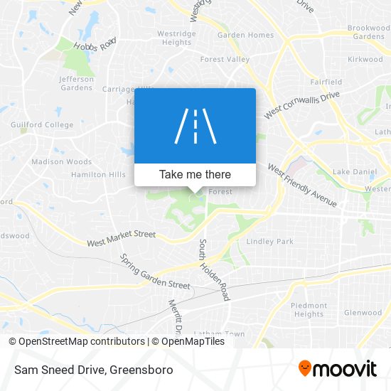 Sam Sneed Drive map