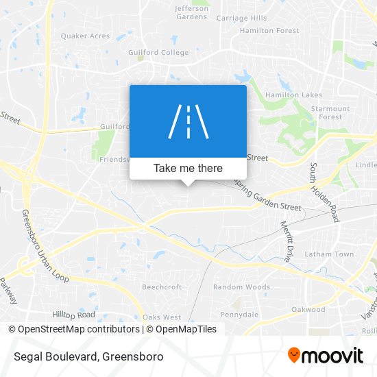 Mapa de Segal Boulevard