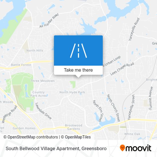 Mapa de South Bellwood Village Apartment