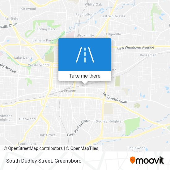 South Dudley Street map