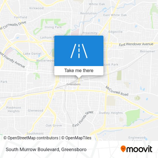 South Murrow Boulevard map