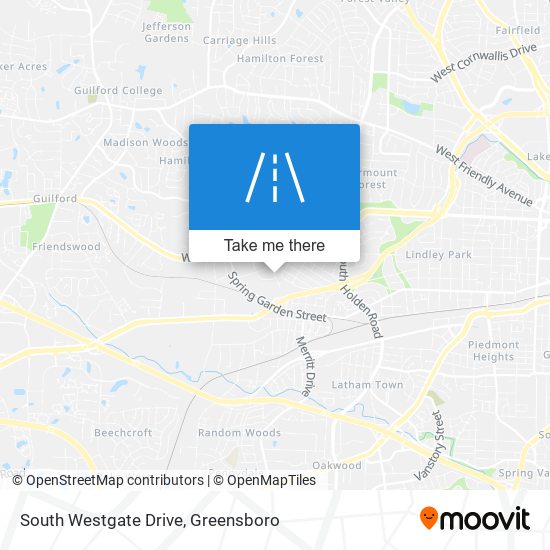 Mapa de South Westgate Drive