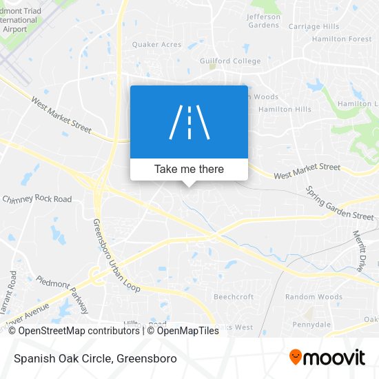 Mapa de Spanish Oak Circle