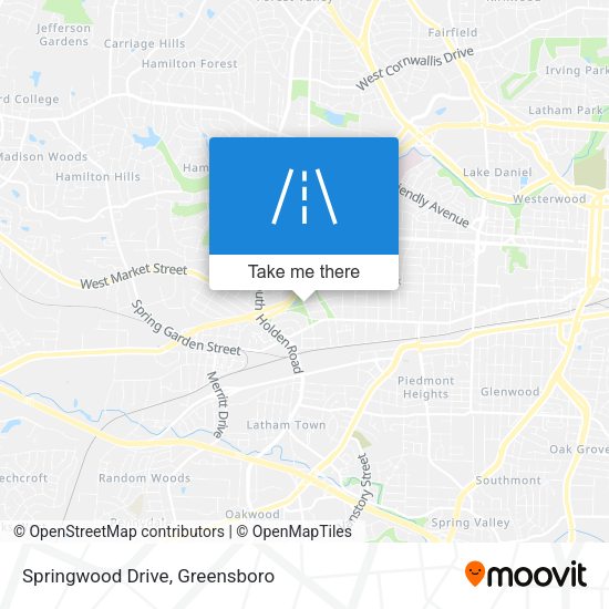 Mapa de Springwood Drive