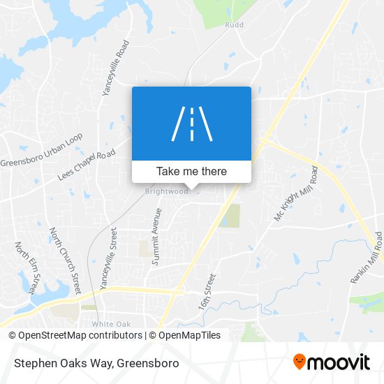 Stephen Oaks Way map