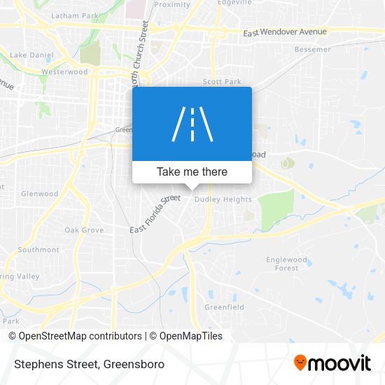 Stephens Street map