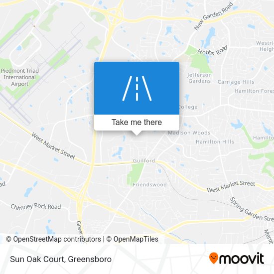Mapa de Sun Oak Court