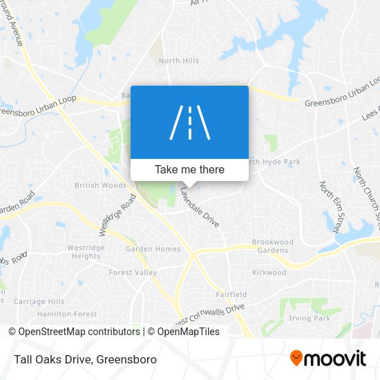 Mapa de Tall Oaks Drive
