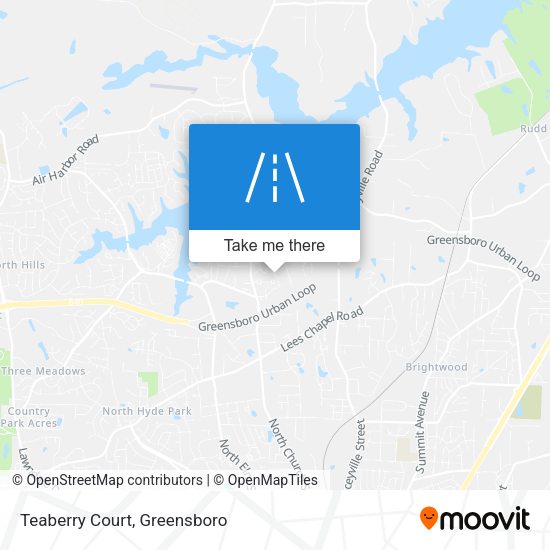 Mapa de Teaberry Court