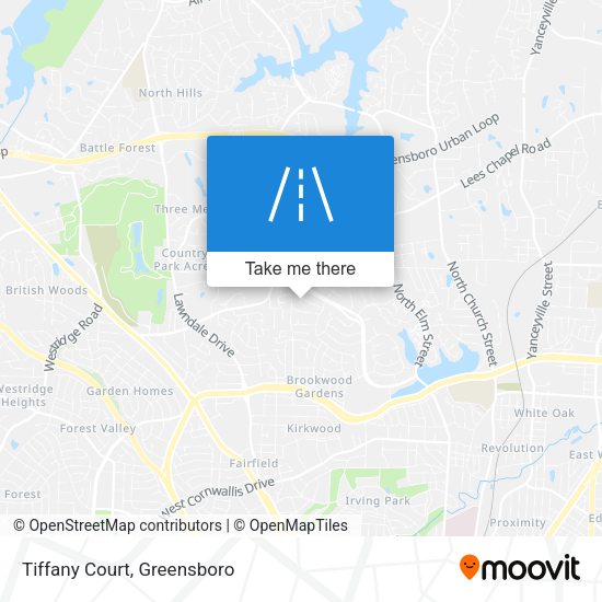 Mapa de Tiffany Court
