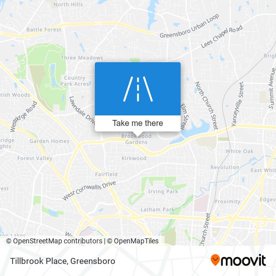 Tillbrook Place map