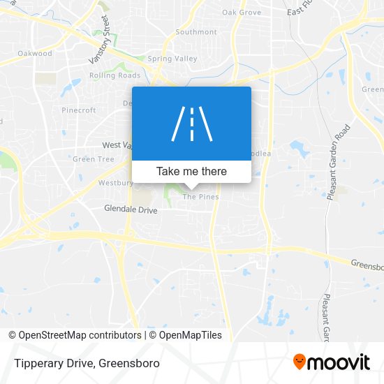 Tipperary Drive map