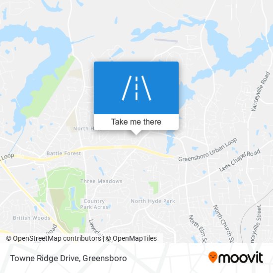 Towne Ridge Drive map