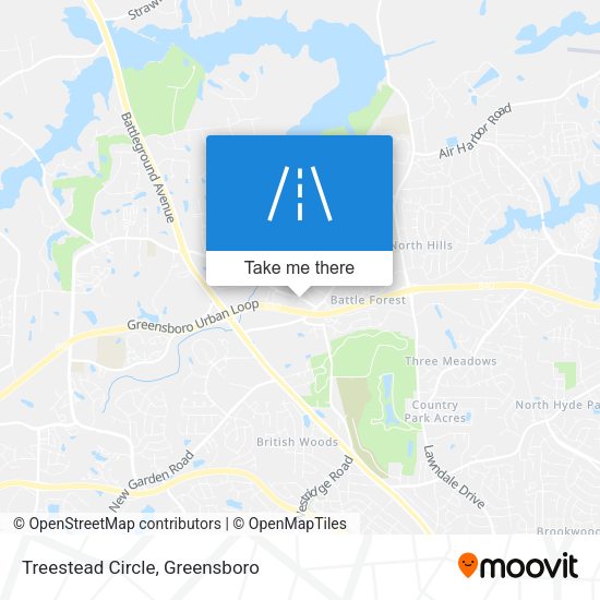 Mapa de Treestead Circle