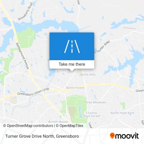 Mapa de Turner Grove Drive North