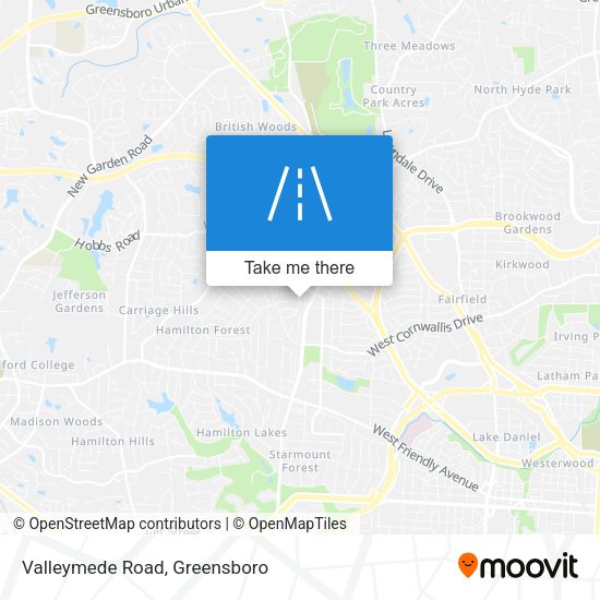 Mapa de Valleymede Road