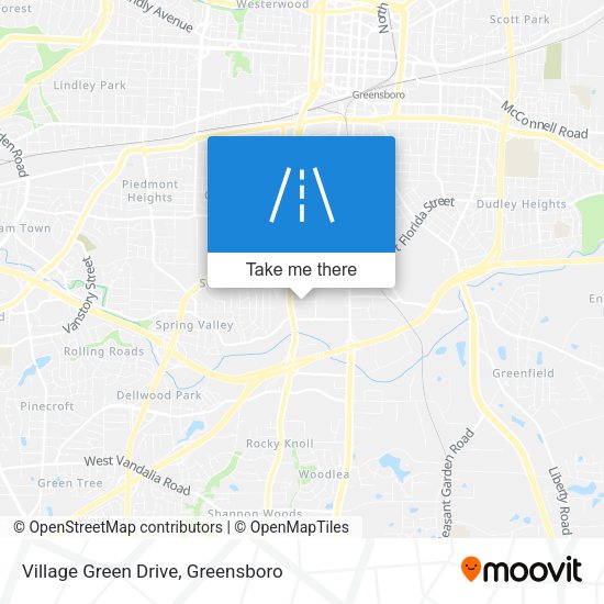 Village Green Drive map