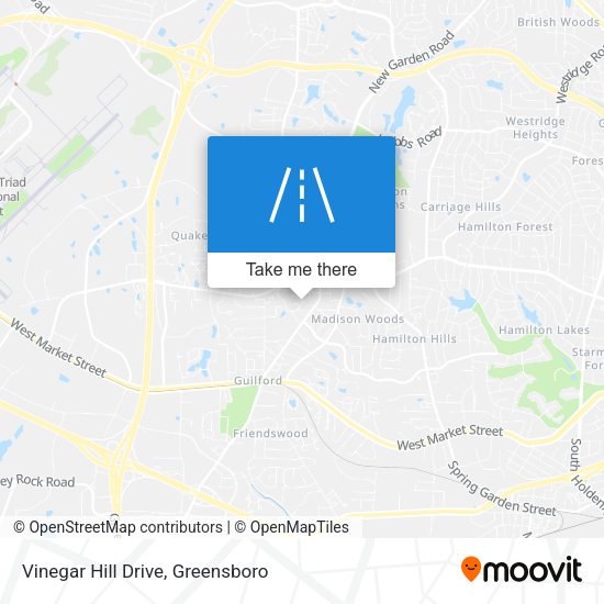 Vinegar Hill Drive map