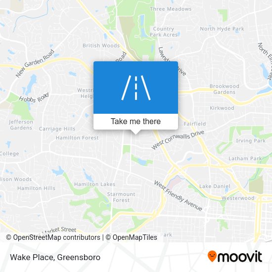 Mapa de Wake Place