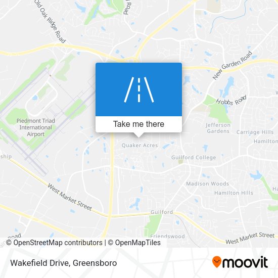 Mapa de Wakefield Drive