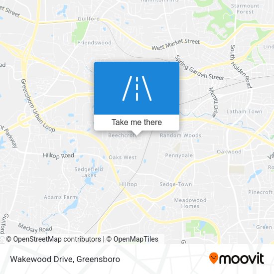 Mapa de Wakewood Drive