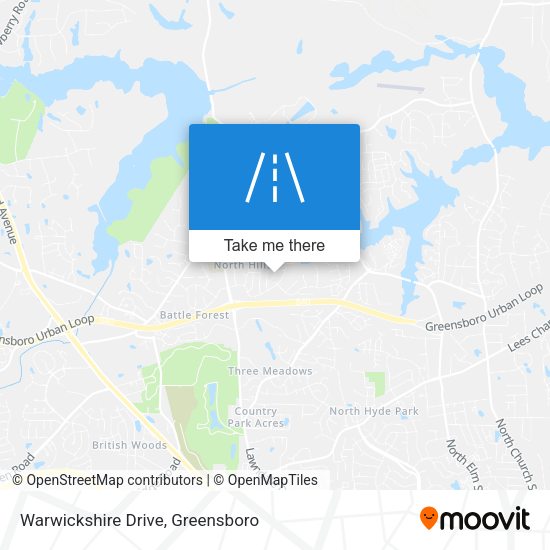 Warwickshire Drive map