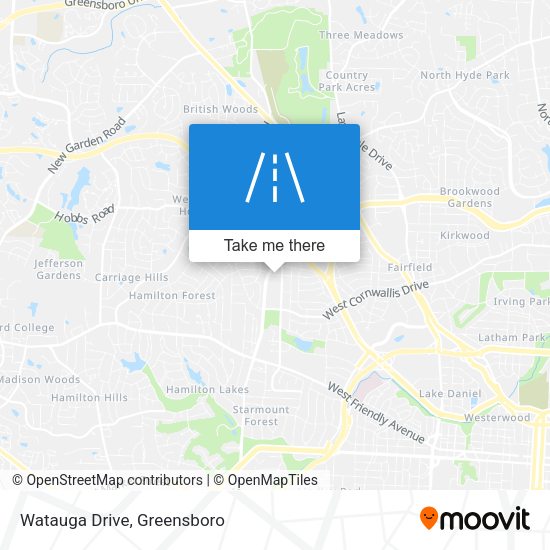 Mapa de Watauga Drive