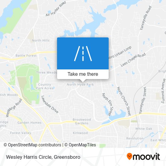 Mapa de Wesley Harris Circle