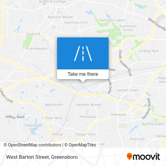 West Barton Street map