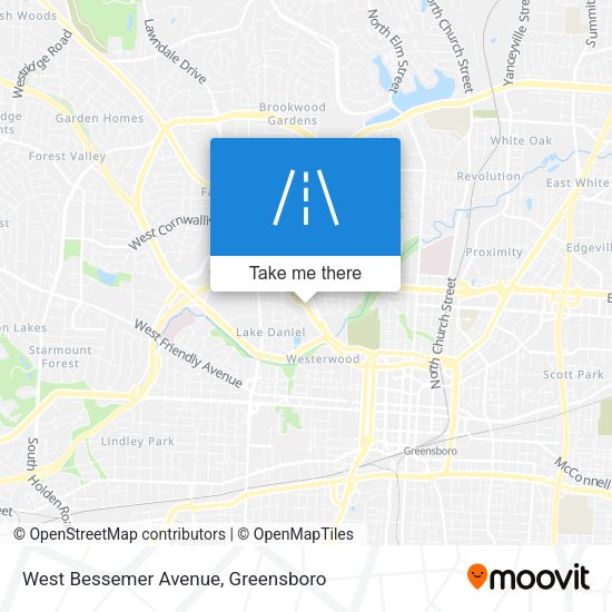West Bessemer Avenue map