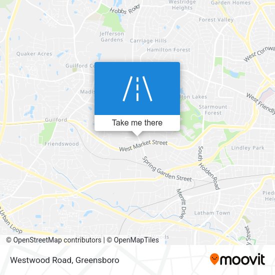 Mapa de Westwood Road
