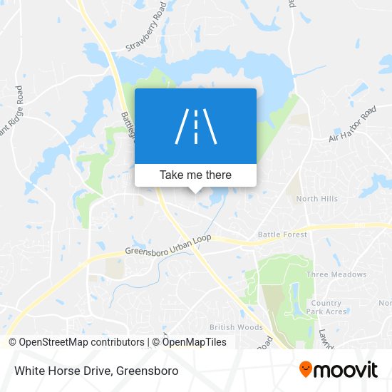 White Horse Drive map