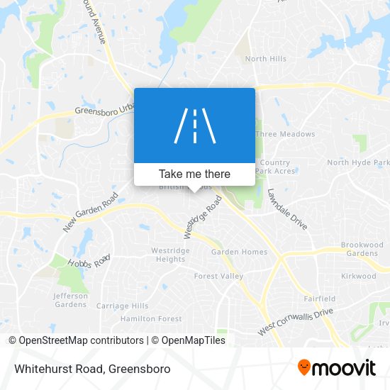 Whitehurst Road map