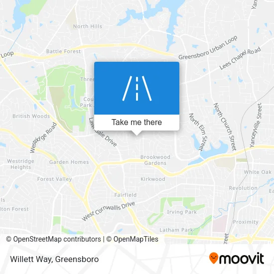 Mapa de Willett Way