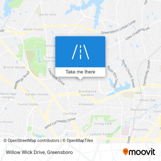 Willow Wick Drive map