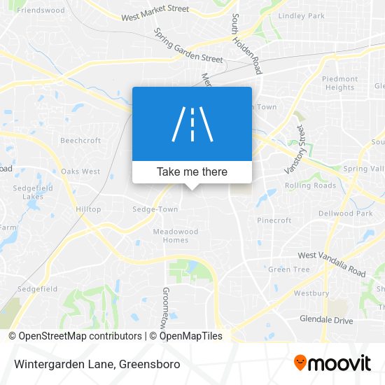 Wintergarden Lane map