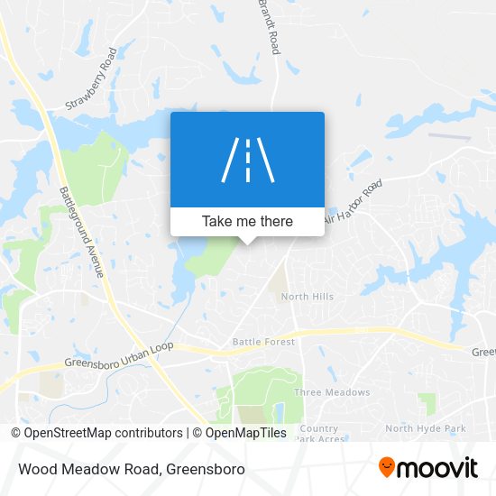 Wood Meadow Road map