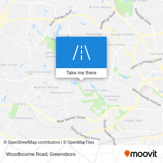 Mapa de Woodbourne Road
