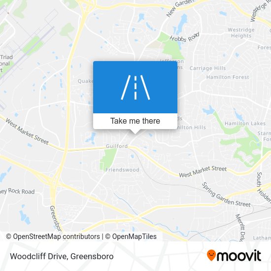 Woodcliff Drive map