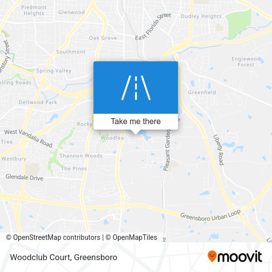 Mapa de Woodclub Court